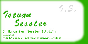 istvan sessler business card